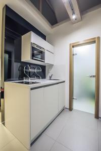 Kuchyň nebo kuchyňský kout v ubytování Apartmán Zajko