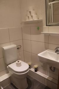 Koupelna v ubytování Drei Linden Fümmelse + 20 fotografií