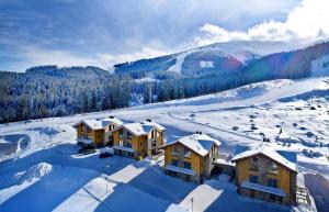 Chalets Minerália semasa musim sejuk