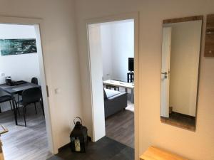 TV a/nebo společenská místnost v ubytování Ferienwohnung "An der Stadtmauer"