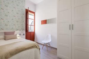 Łóżko lub łóżka w pokoju w obiekcie Centro, 3BD y 2BA, 1min Catedral, duplex de lujo
