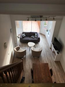 Ruang duduk di La cathare appartement