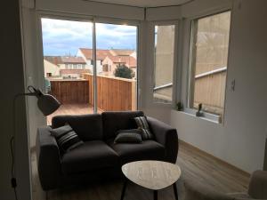 Ruang duduk di La cathare appartement