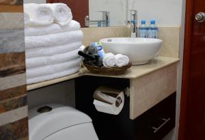 Koupelna v ubytování Altipacha Ayacucho Hotel