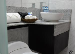 Koupelna v ubytování Altipacha Ayacucho Hotel