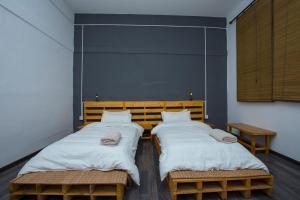 Postelja oz. postelje v sobi nastanitve Yakety Yak Hostel