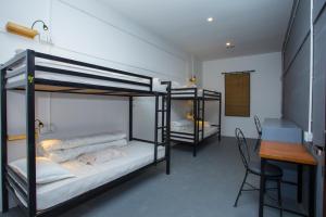 Postelja oz. postelje v sobi nastanitve Yakety Yak Hostel