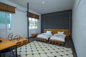 Postelja oz. postelje v sobi nastanitve Yakety Yak Hostel