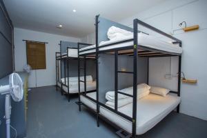 Postelja oz. postelje v sobi nastanitve Yakety Yak Hostel