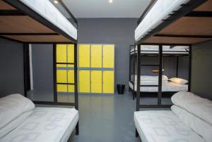 Postelja oz. postelje v sobi nastanitve Yakety Yak Hostel