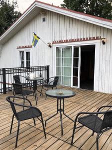 En balkong eller terrass på Gästhus La Casa