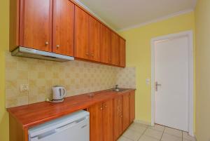 Kuchyňa alebo kuchynka v ubytovaní Timos Hotel