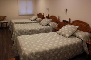 Postel nebo postele na pokoji v ubytování Hostal Extremeño