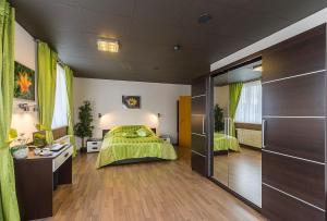 Ein Bett oder Betten in einem Zimmer der Unterkunft Apartments and Rooms kod Eli