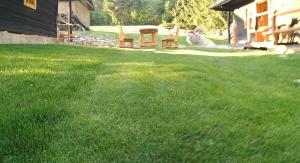 A garden outside chalupa matko a kubko