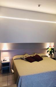 Postel nebo postele na pokoji v ubytování Hotel Delfina