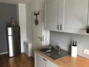 Virtuvė arba virtuvėlė apgyvendinimo įstaigoje Ferienwohnung am Rankenbach