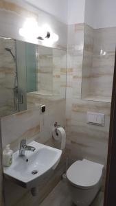 Kúpeľňa v ubytovaní Hotel Śnieżnik