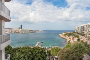 a view of the ocean from a building at Plaza Regency Hotels in Sliema