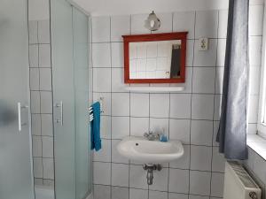 Kúpeľňa v ubytovaní Fertődi Kúria Vendégház