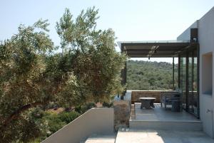 a view from the balcony of a house at house λ in Skiathos