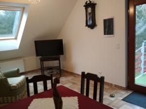 Telewizja i/lub zestaw kina domowego w obiekcie Koci Grzbiet Agroturystyka