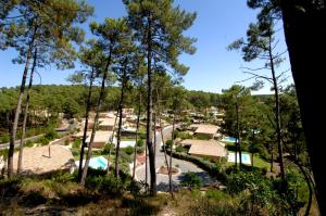 arial view of a village in the woods at Résidence Lagrange Vacances Villas Atlantic Green in Lacanau-Océan