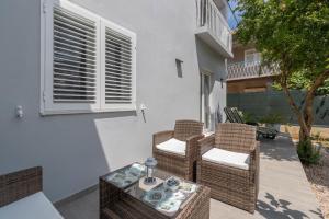 Balkón nebo terasa v ubytování Apartments Peca