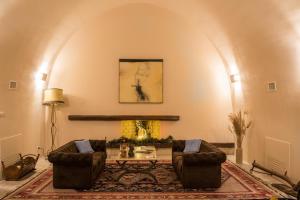 Posezení v ubytování Masseria Fontana di Vite