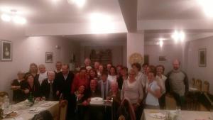 a group of people posing for a picture in a room at Rooms Ivan-Popić in Međugorje