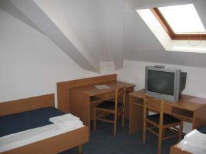 TV a/nebo společenská místnost v ubytování Hotel Veli Jože