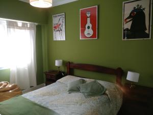 Una cama o camas en una habitación de Departamento Legarra Mar