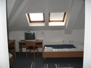 TV a/nebo společenská místnost v ubytování Hotel Veli Jože