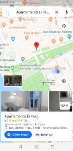 Plán poschodí v ubytovaní Apartamento El Reloj
