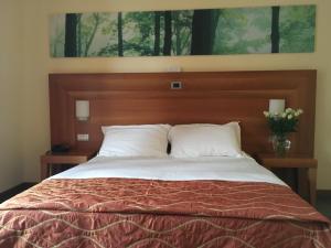 Postel nebo postele na pokoji v ubytování Hotel Langhe & Monferrato