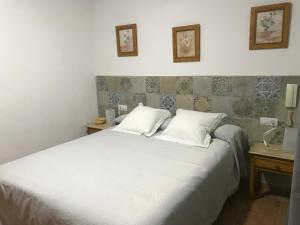 Postel nebo postele na pokoji v ubytování Hostal Canalejas