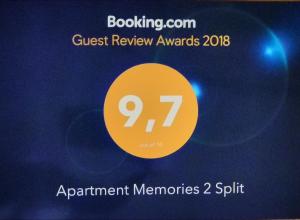 Certifikát, hodnocení, plakát nebo jiný dokument vystavený v ubytování Apartment Memories