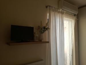 Televízia a/alebo spoločenská miestnosť v ubytovaní Maria's House