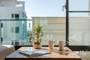 En balkong eller terrasse på 宜蘭-讀好民宿 Read Nice House B&B 電梯民宿