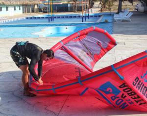 Bazén v ubytování Hotel Arena Beach Cartagena nebo v jeho okolí