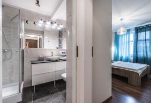 Kúpeľňa v ubytovaní Apartament WILDA