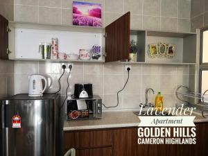Dapur atau dapur kecil di Lavender Apartment 1BR Golden Hills Cameron Highlands