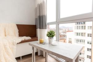 Posteľ alebo postele v izbe v ubytovaní Delicate Lviv Apartment