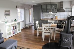 Dapur atau dapur kecil di Gartenhaus Frieda