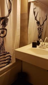 Phòng tắm tại Praz-du-Soleil F3