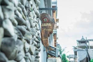 Certifikát, hodnocení, plakát nebo jiný dokument vystavený v ubytování Japa House