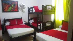 Voodi või voodid majutusasutuse Hotel Colonial toas
