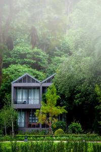 a house in the middle of a forest at Flora Creek Chiang Mai in Hang Dong