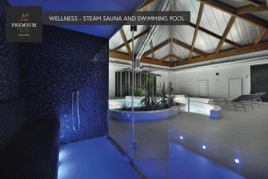 PREMIUM Wellness & Wine Hotel Znojmo的电视和/或娱乐中心