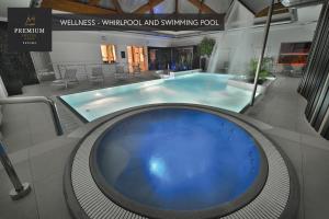 PREMIUM Wellness & Wine Hotel Znojmo内部或周边的泳池